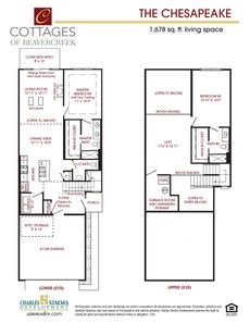 The Chesapeake Floor Plan - Charles Simms Development