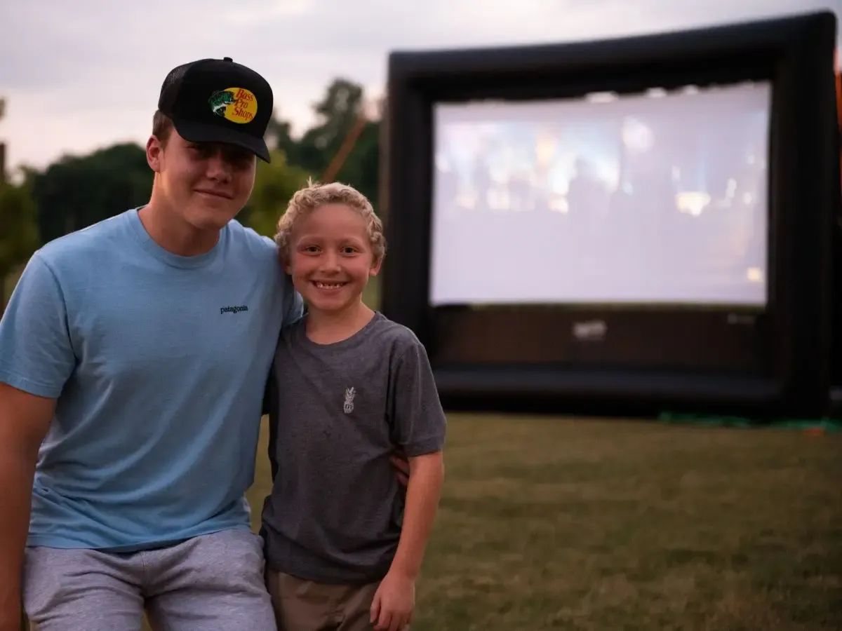 Enjoy movie nights throughout the summer.