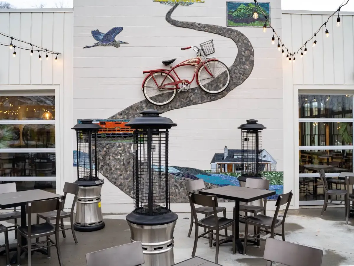 OTB Bicycle Cafe offers a variety of drinks and food in this bicycle-inspired cafe