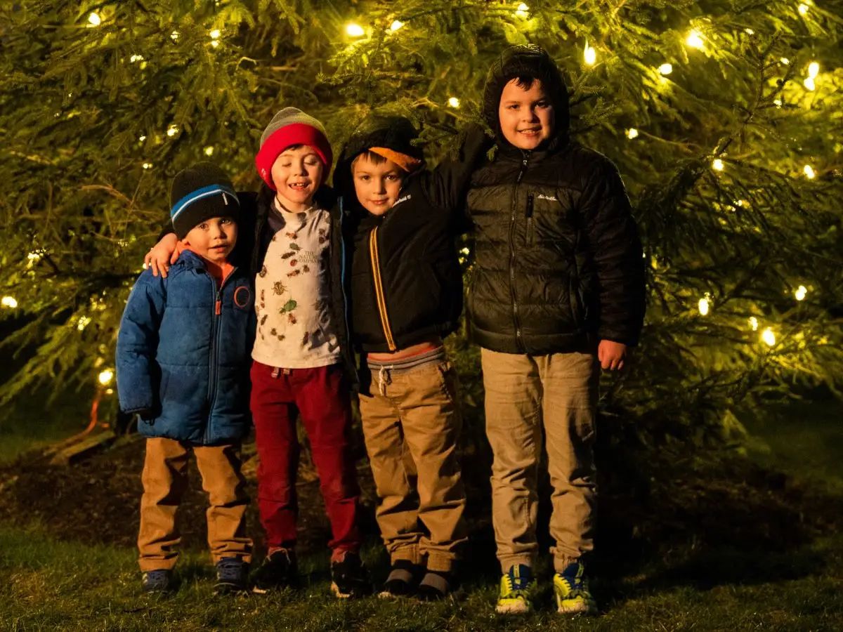 The magic of the holidays in your own back yard.