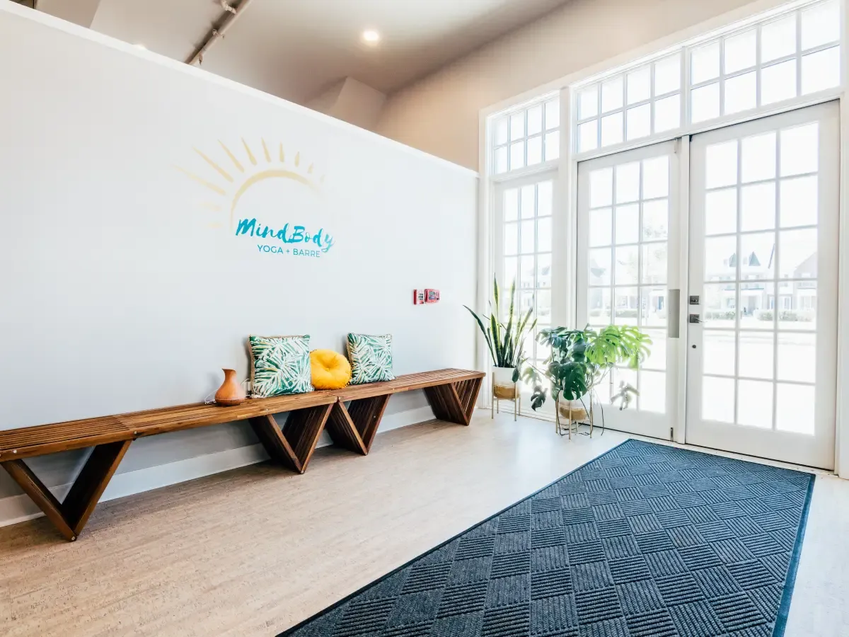 Join MindBody Yoga + Barre in studio or for an outdoor class on Hastings Green.