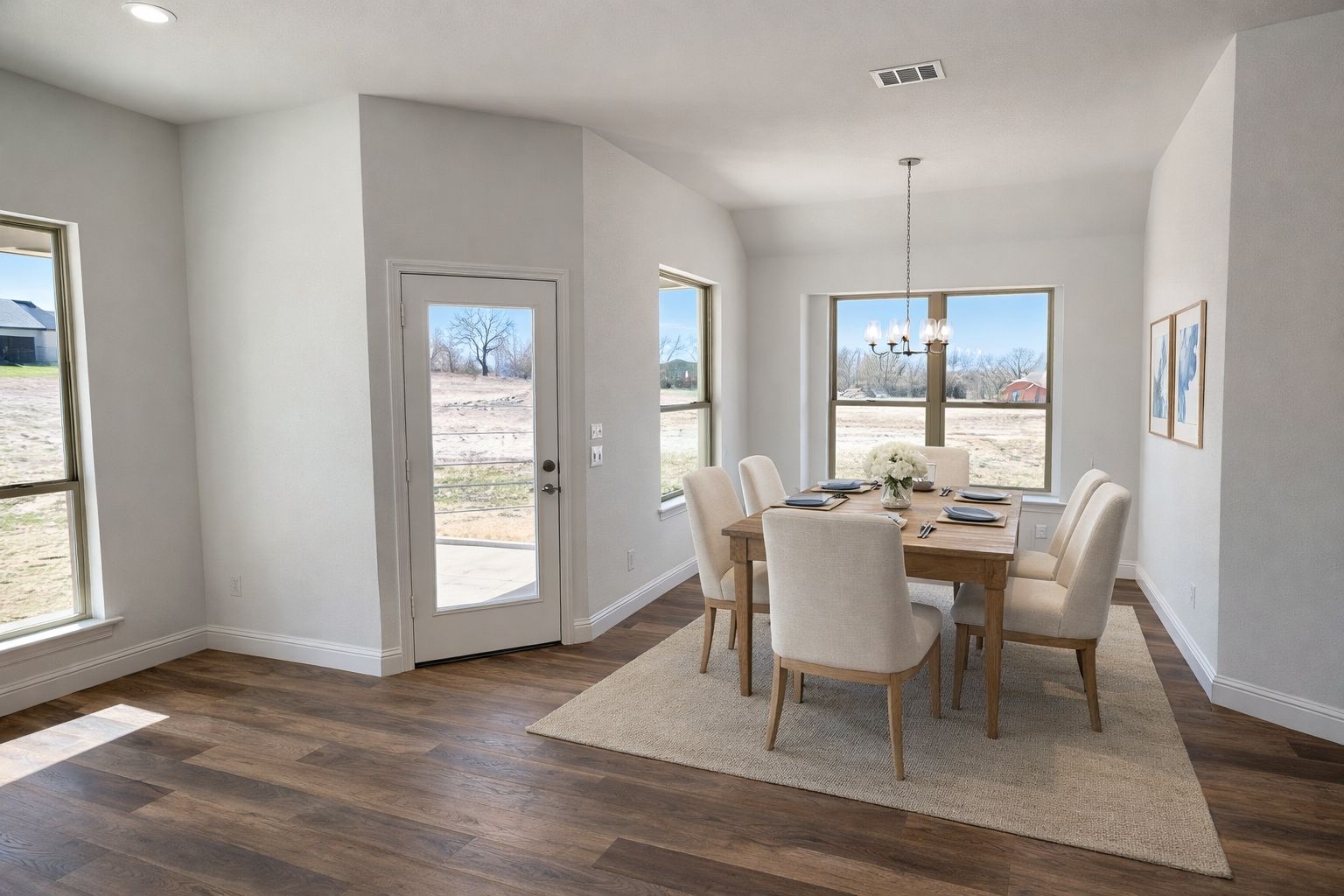 Virtually Staged Dining Nook