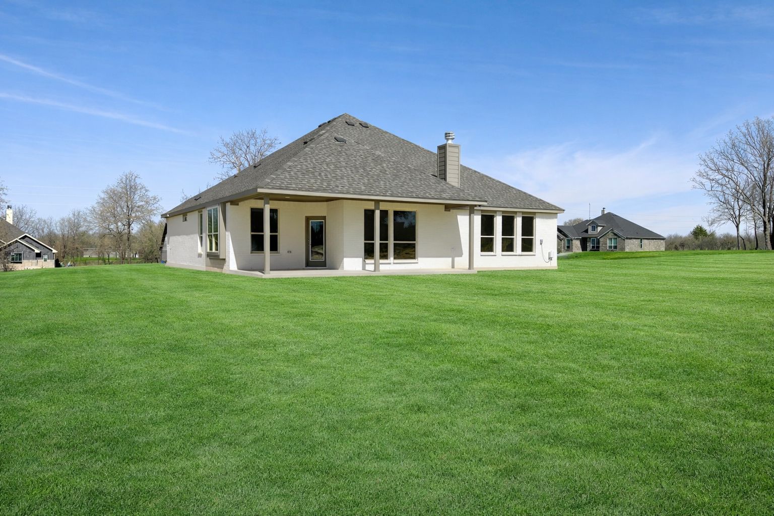 AI Enhanced Photo of Backyard - the entire yard will not be sod