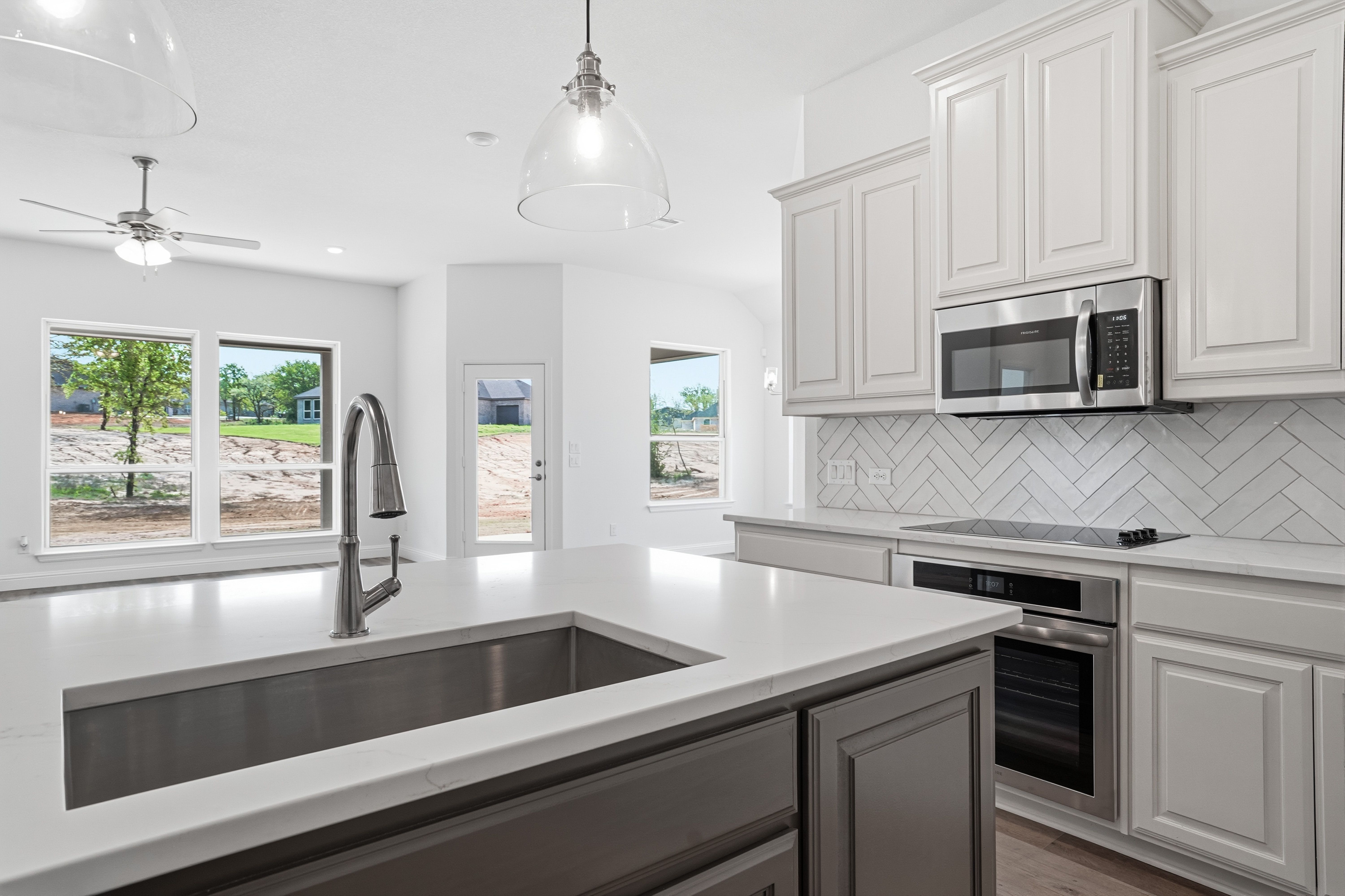 Kitchen View of Living Space