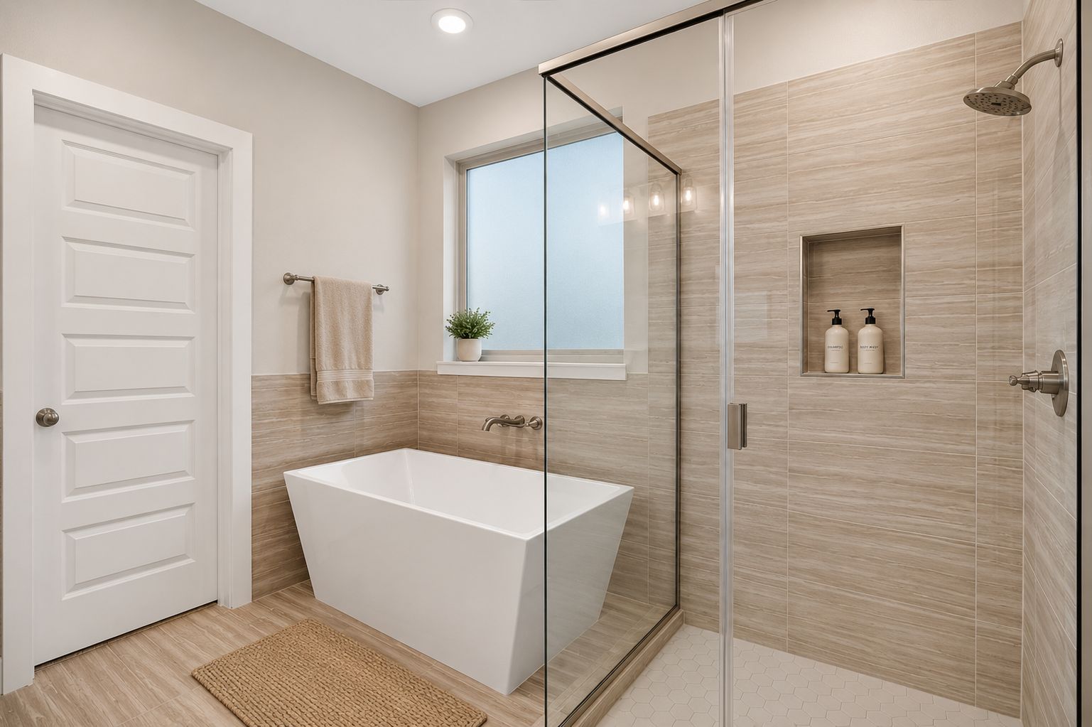 321 Skeen Peak Dr - Master Bathroom - AI Staged Rendering