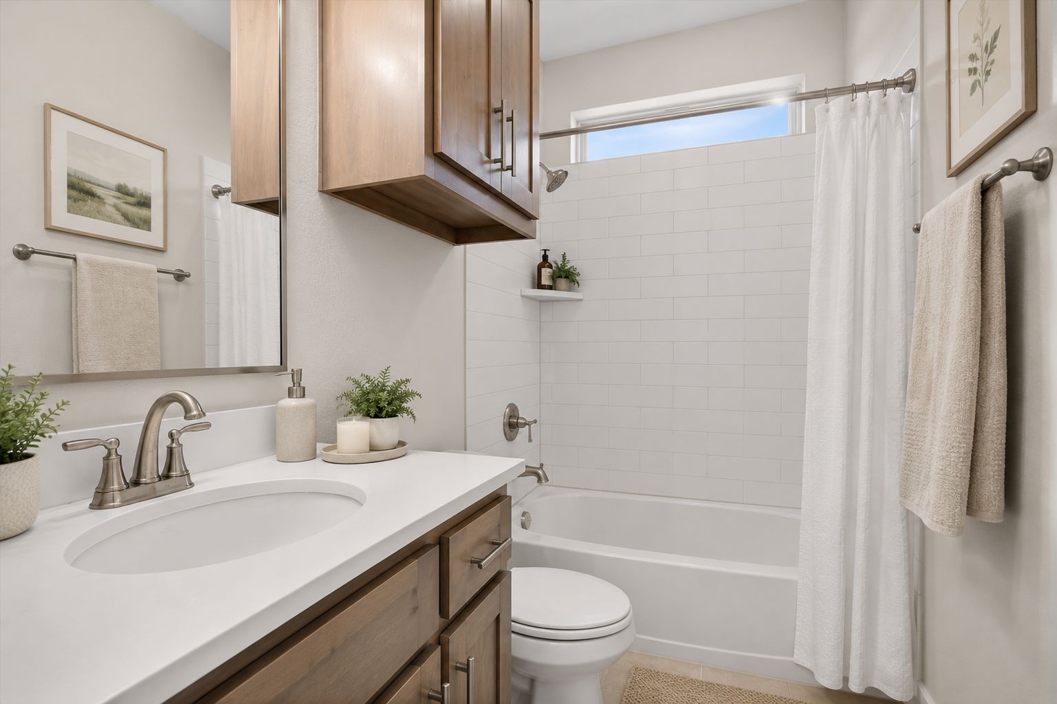 321 Skeen Peak Dr - Guest Bathroom - AI Staged Rendering