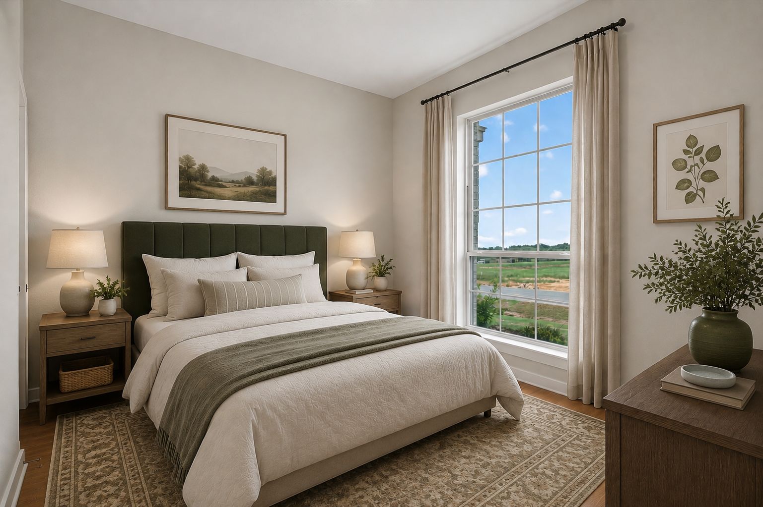 321 Skeen Peak Dr - Guest Bed 1 - AI Staged Rendering