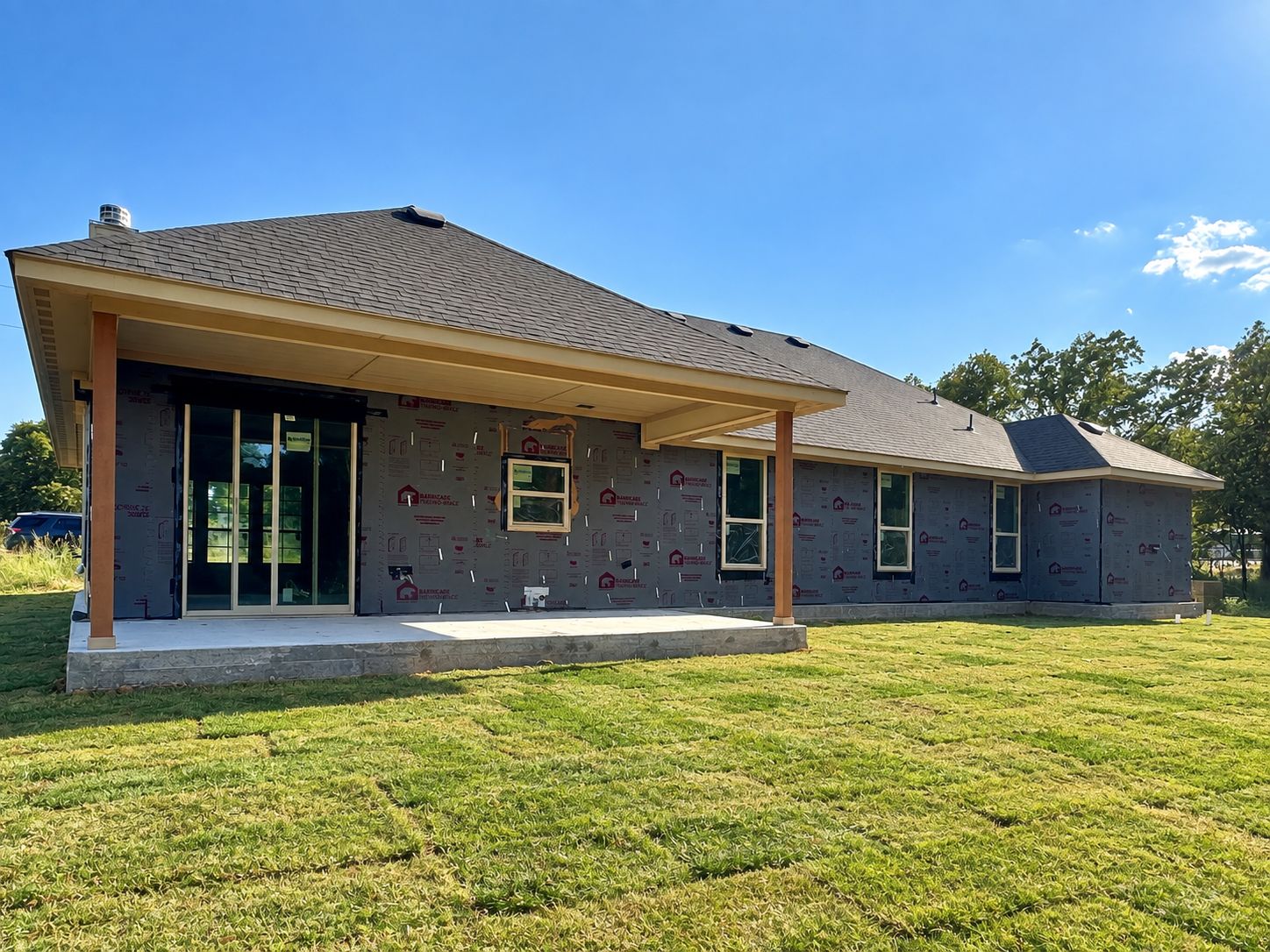 Construction update 9/10 - with digitally enhanced grass