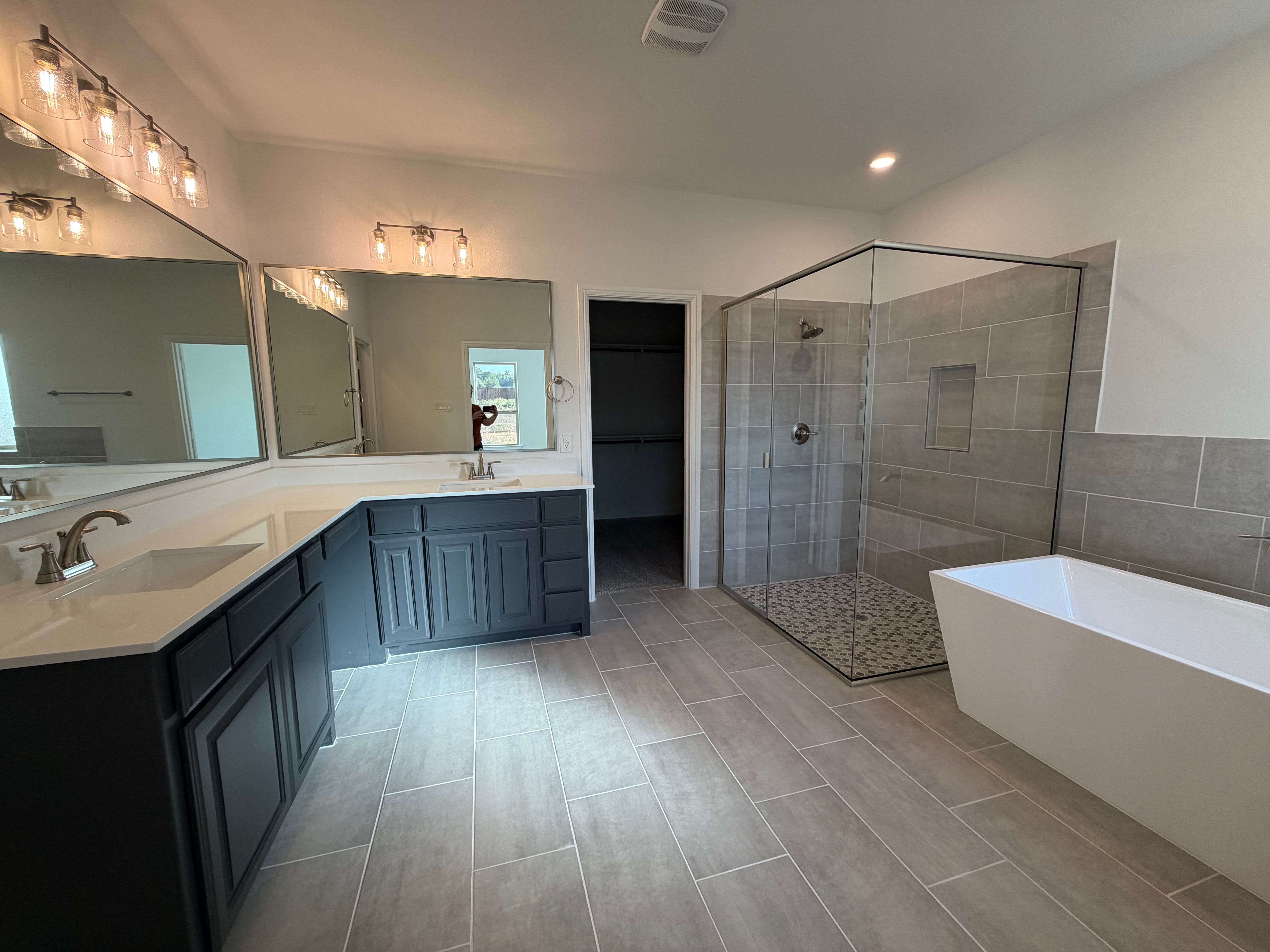 Primary Bath - View from Bedroom  - Construction Update 9.16