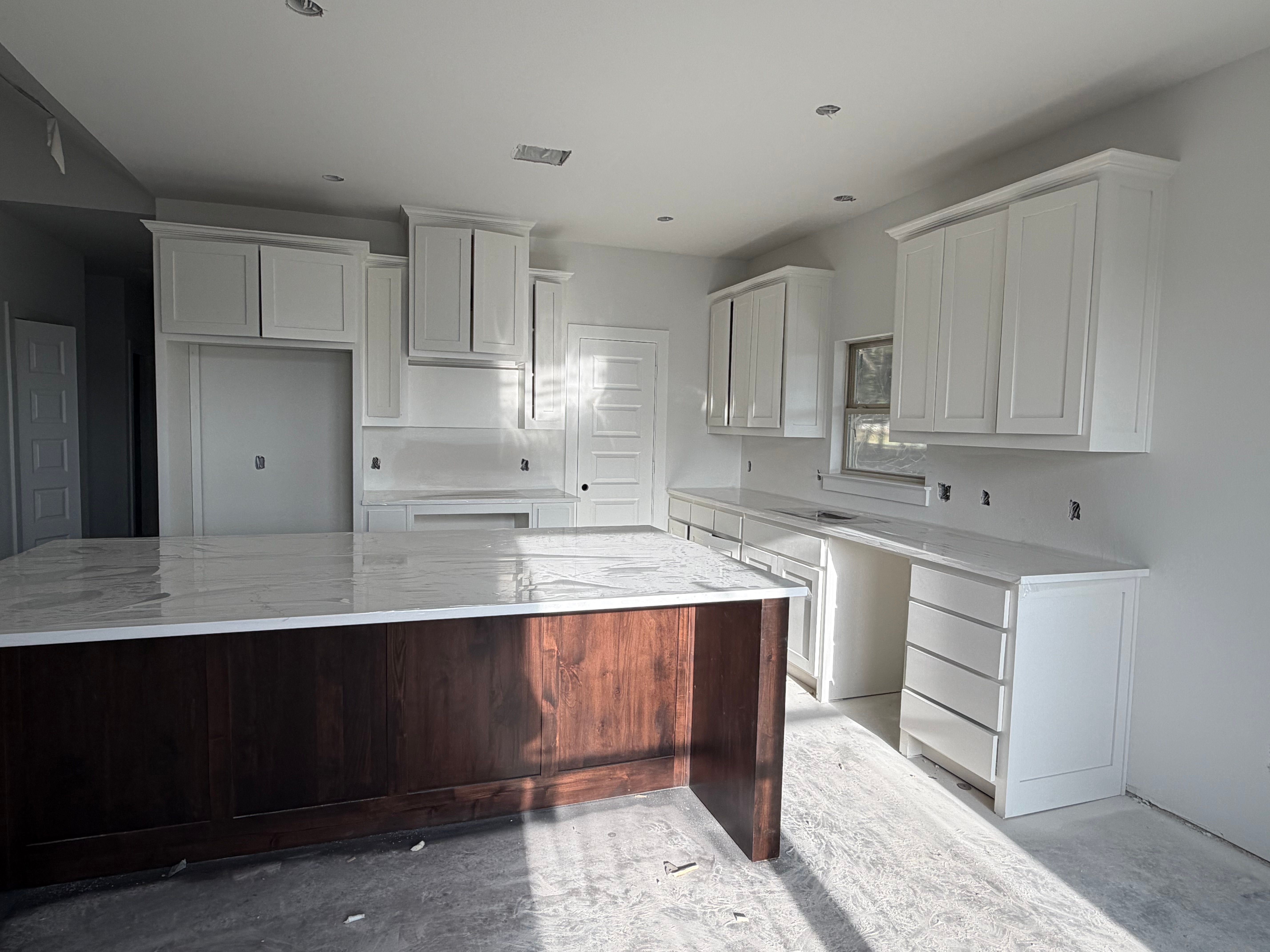 Kitchen View from Dining  - Construction Update 9.16