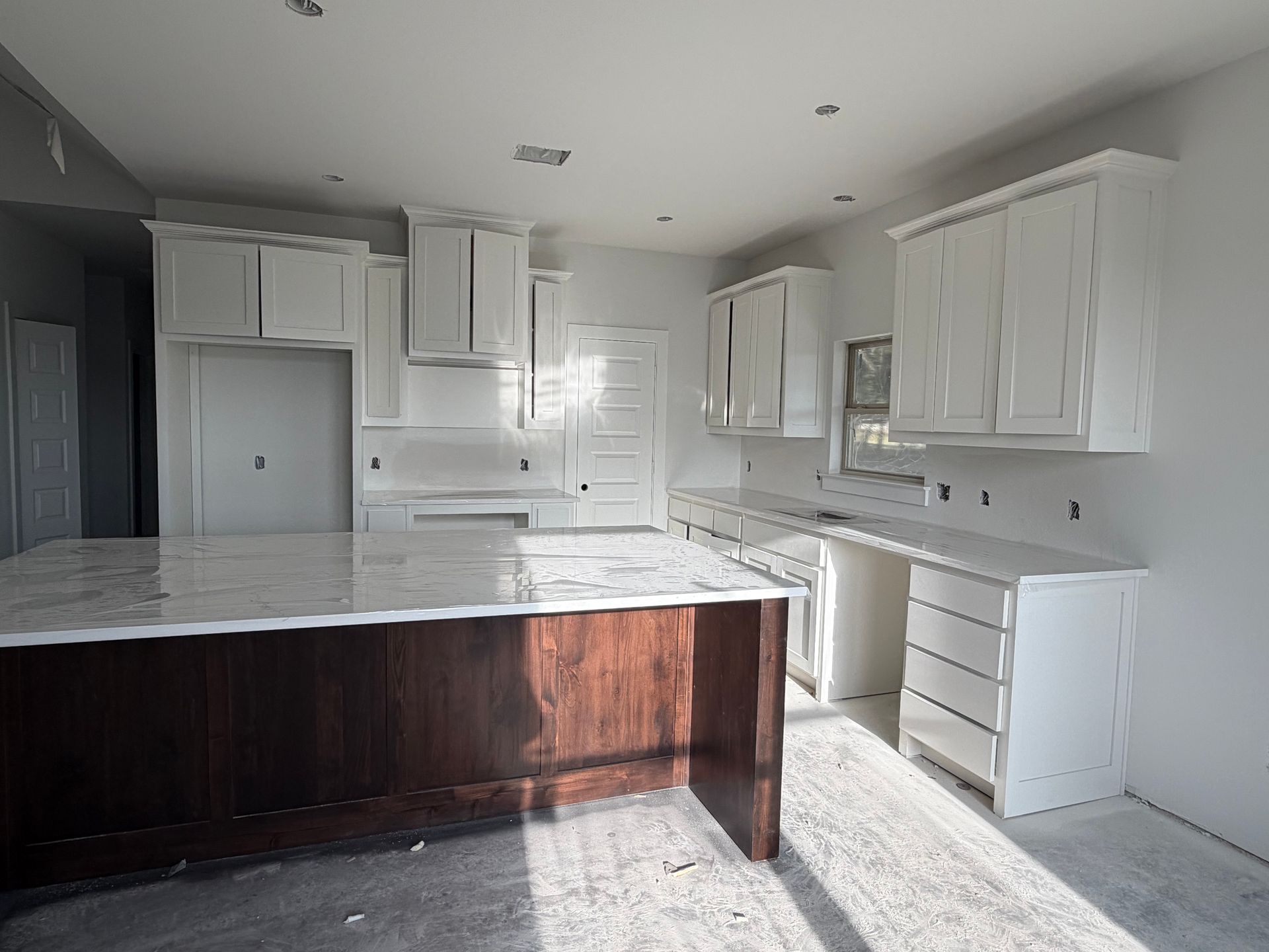 Kitchen View from Dining  - Construction Update 9.16