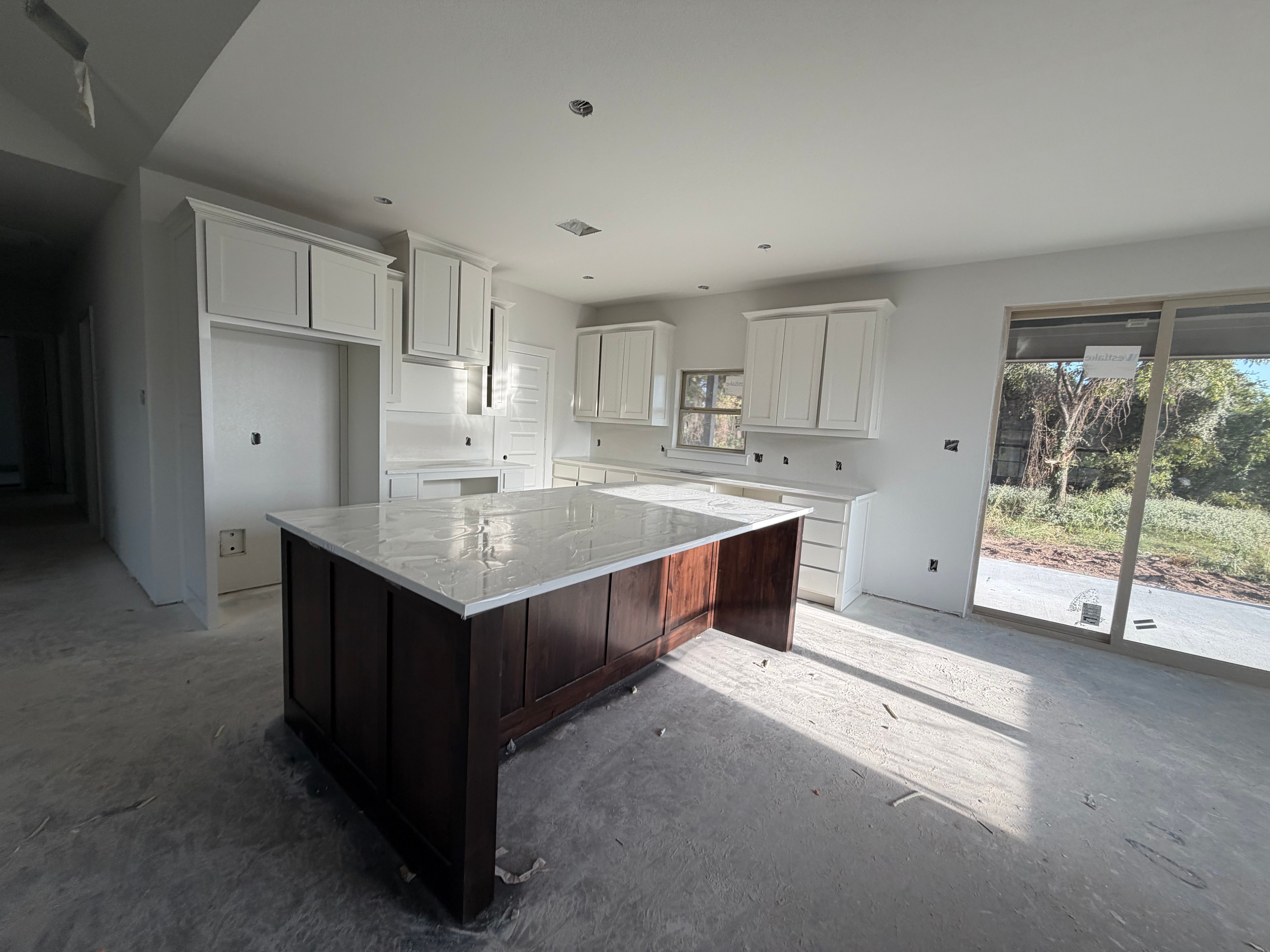 Kitchen View from Living  - Construction Update 9.16