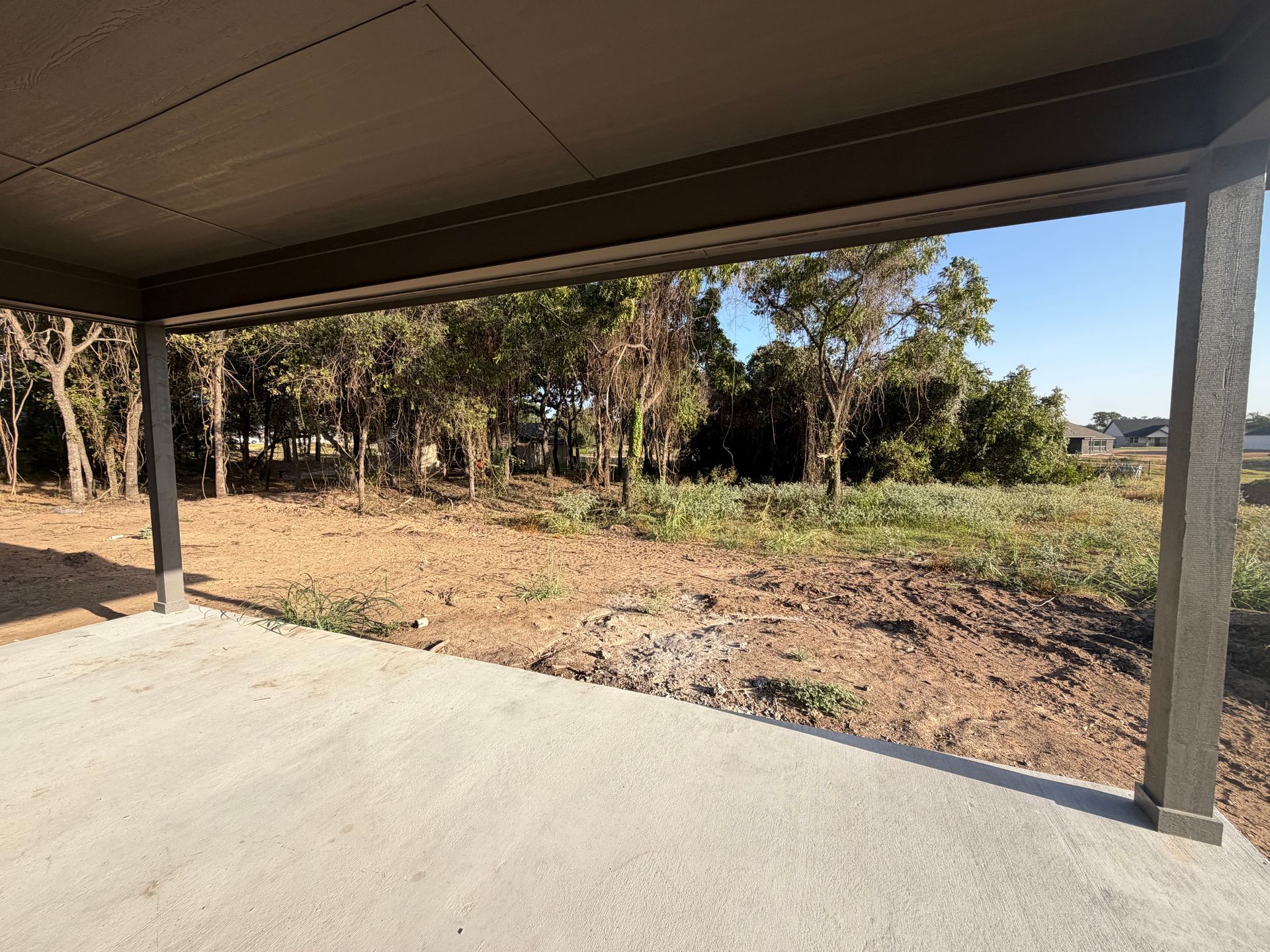 Back Patio View  - Construction Update 9.16