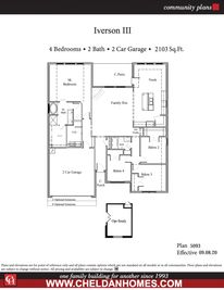 Iverson III - Arbor Oaks: Boyd, Texas - Cheldan Homes