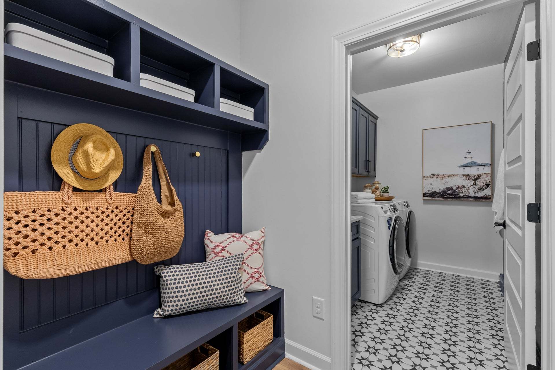 Hallway into Laundry Room
