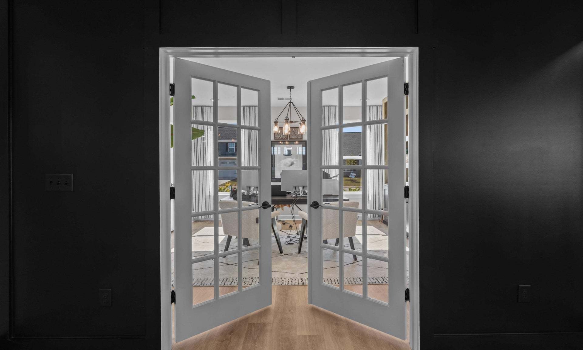 French Doors to Study