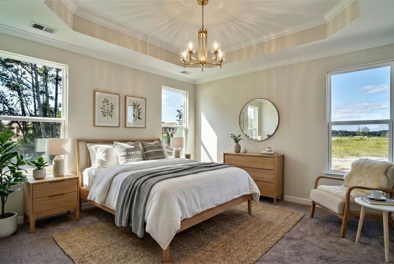 Actual Home with Virtual Staging - Owner's Suite