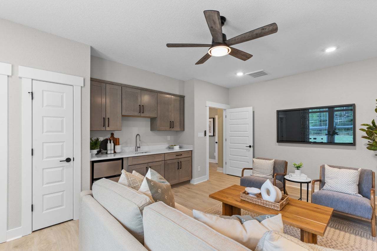 Multi-Gen Living Area & Kitchenette