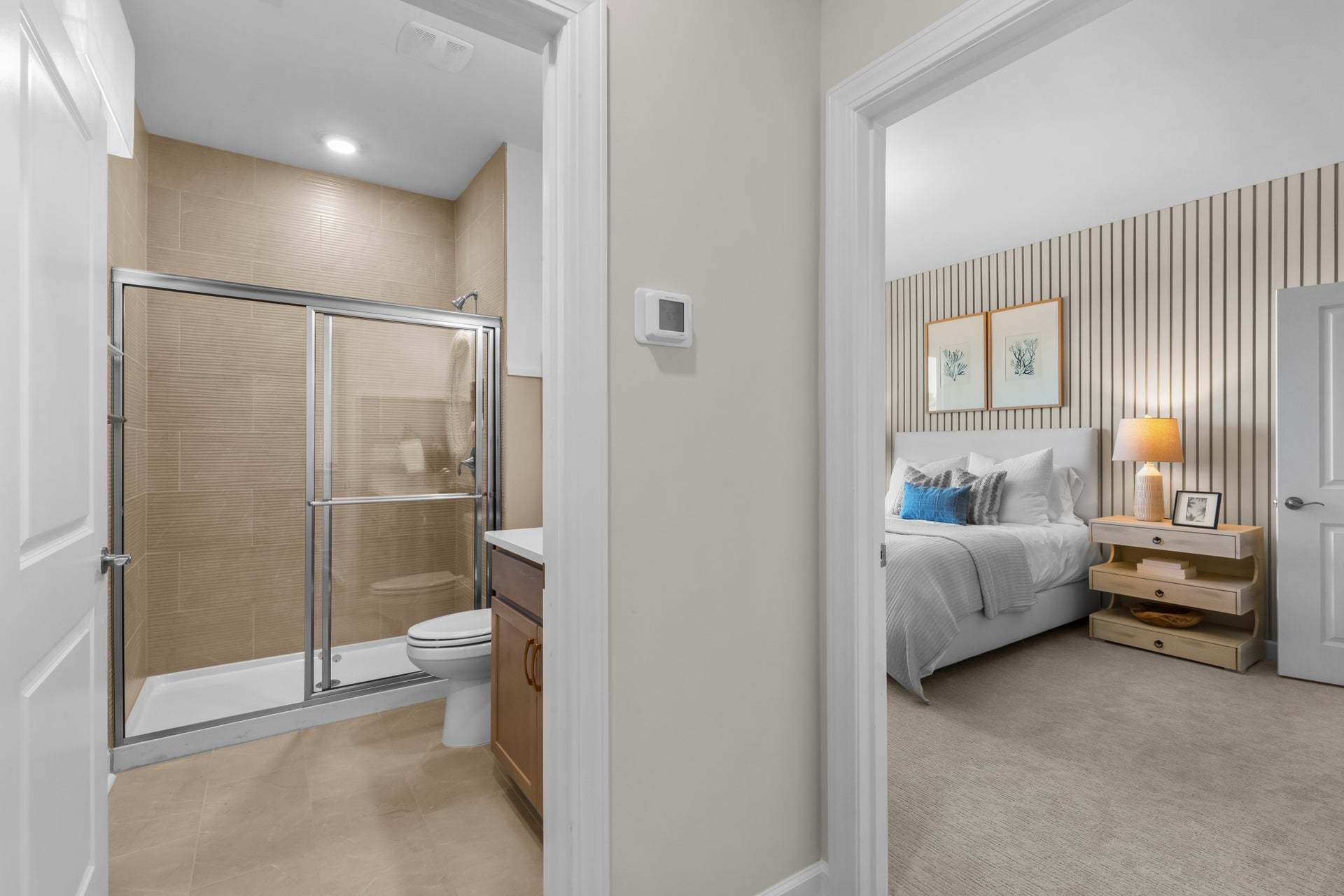In-Law Suite - Bed & Bathroom