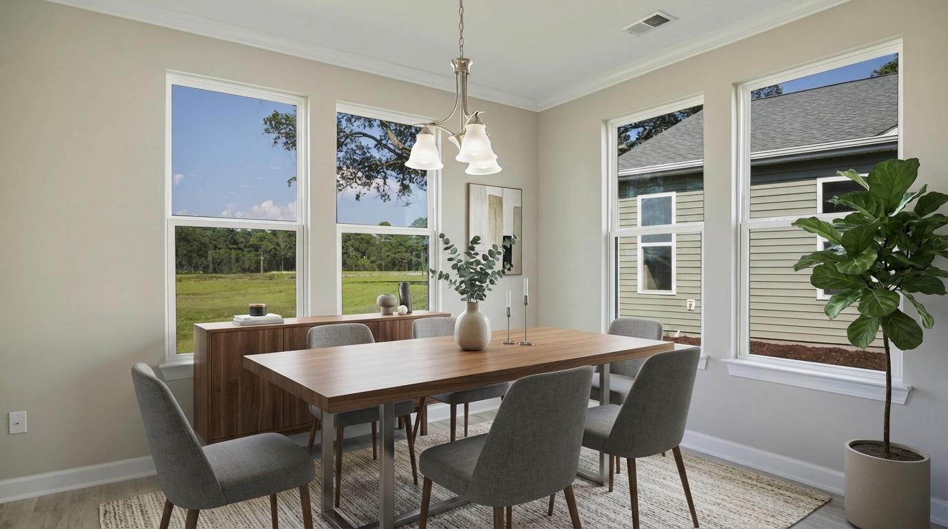 Virtually Staged Dining Room