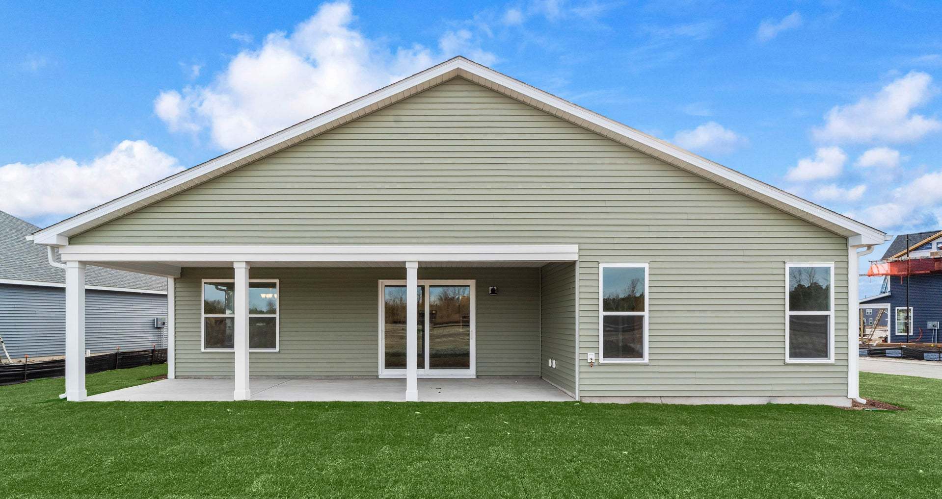 Actual Home - Rear Covered Porch