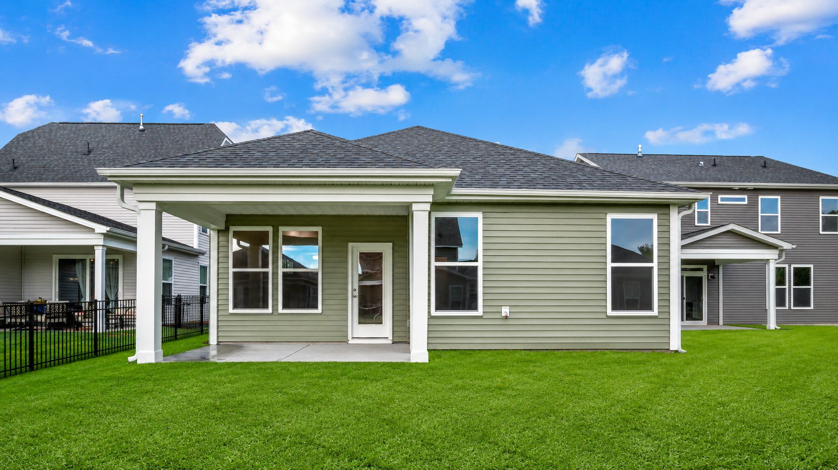 Actual Home - Rear Covered Porch
