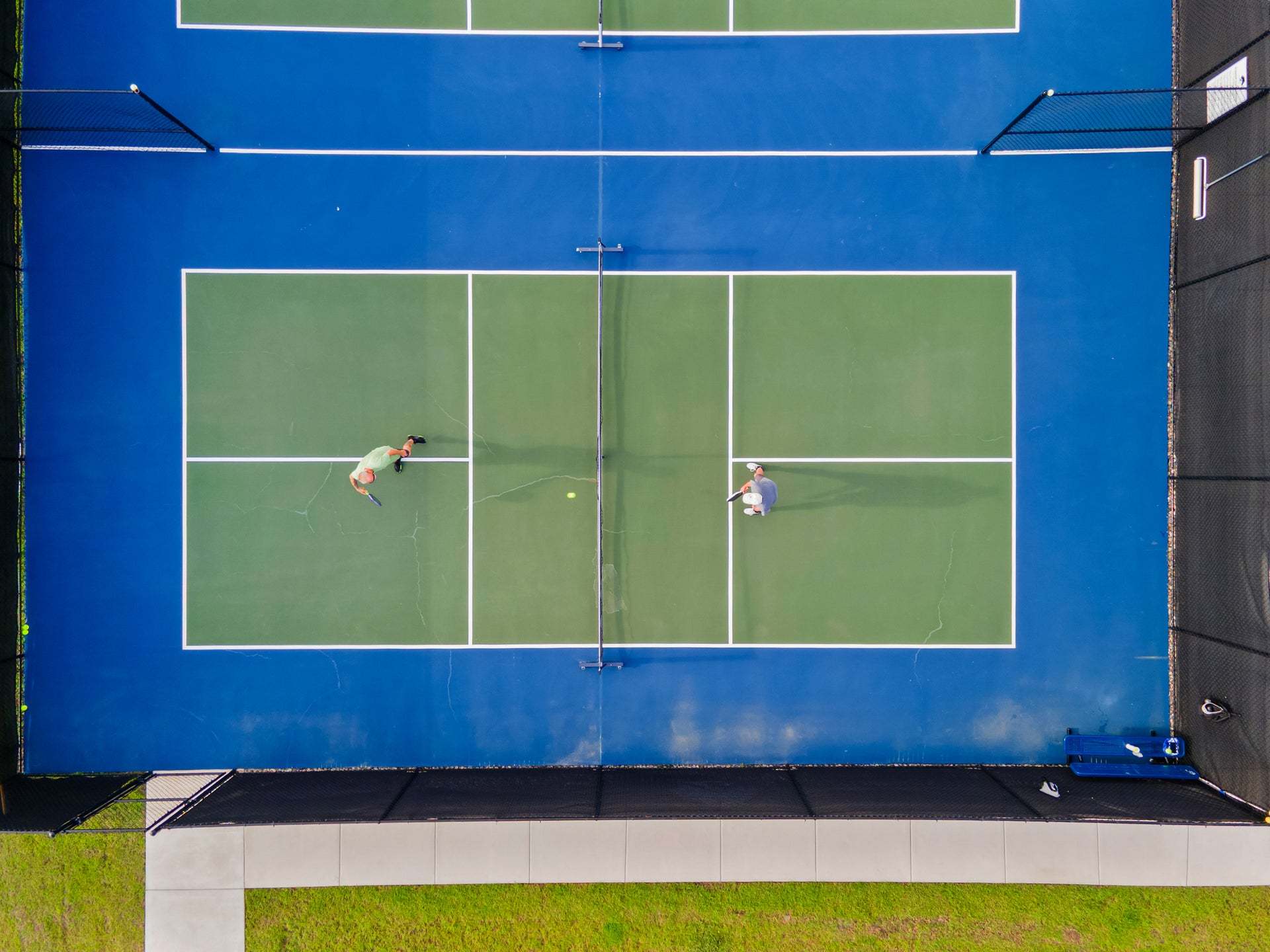 Aerial View of Pickleball Court