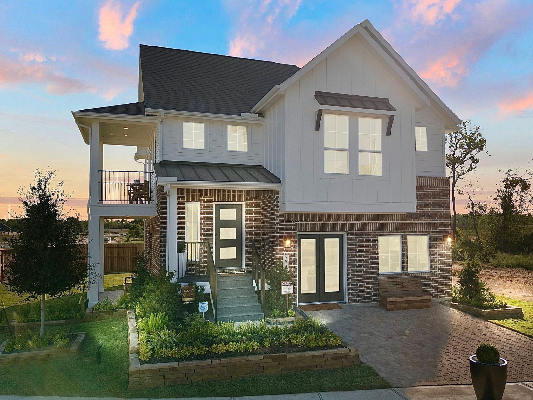 Oakdale - Jordan Ranch Chateau and Courtyard: Fulshear, Texas - Chesmar Homes