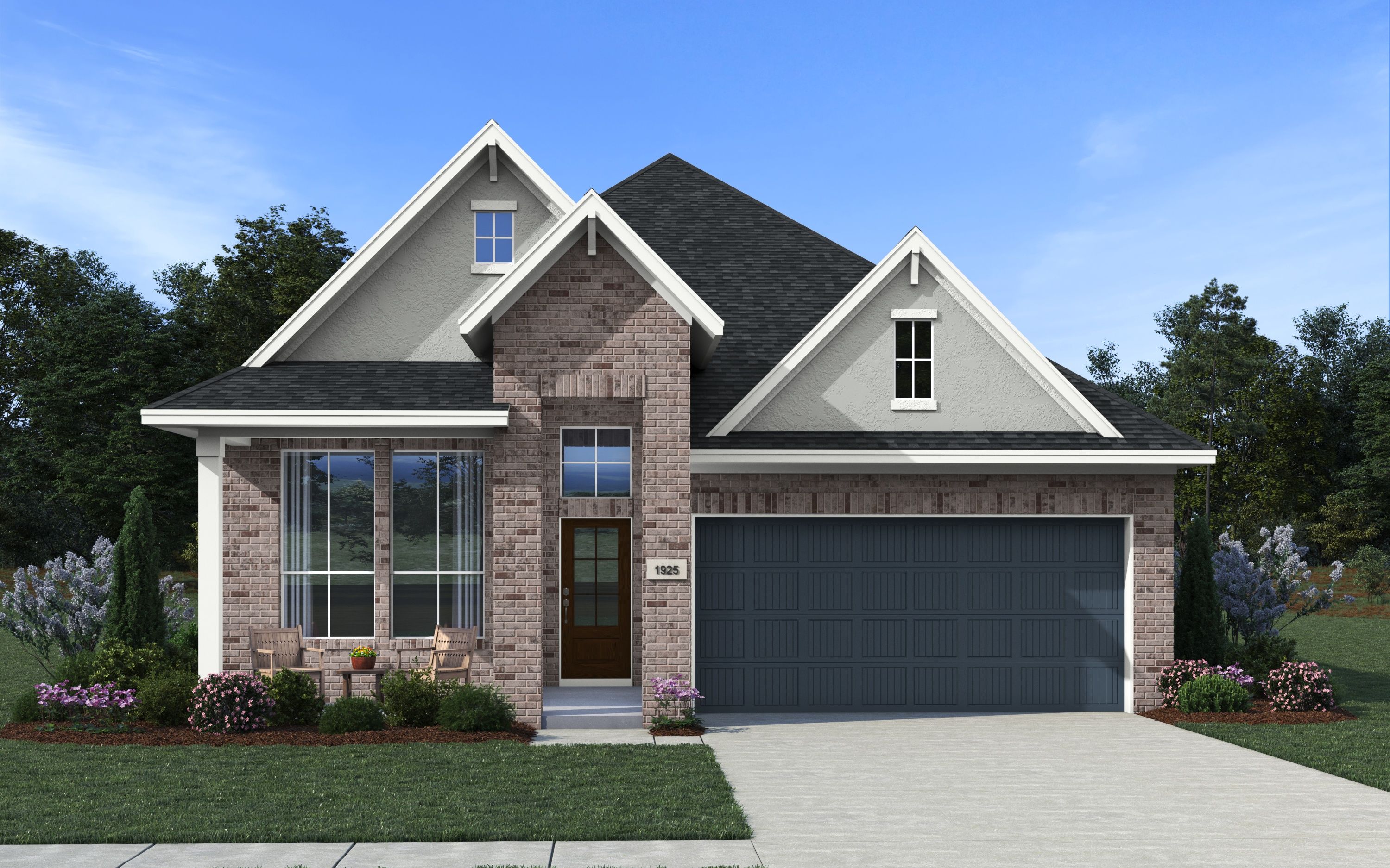 The Austin Elevation B - Stucco