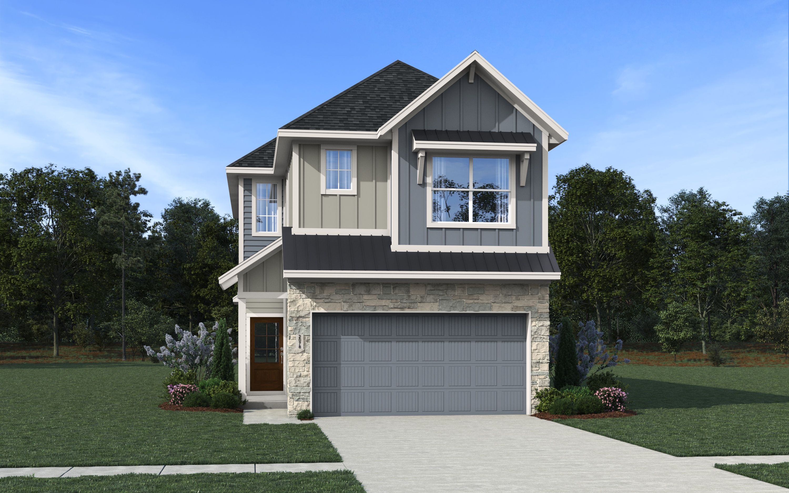 The Lorraine Elevation A - Stone