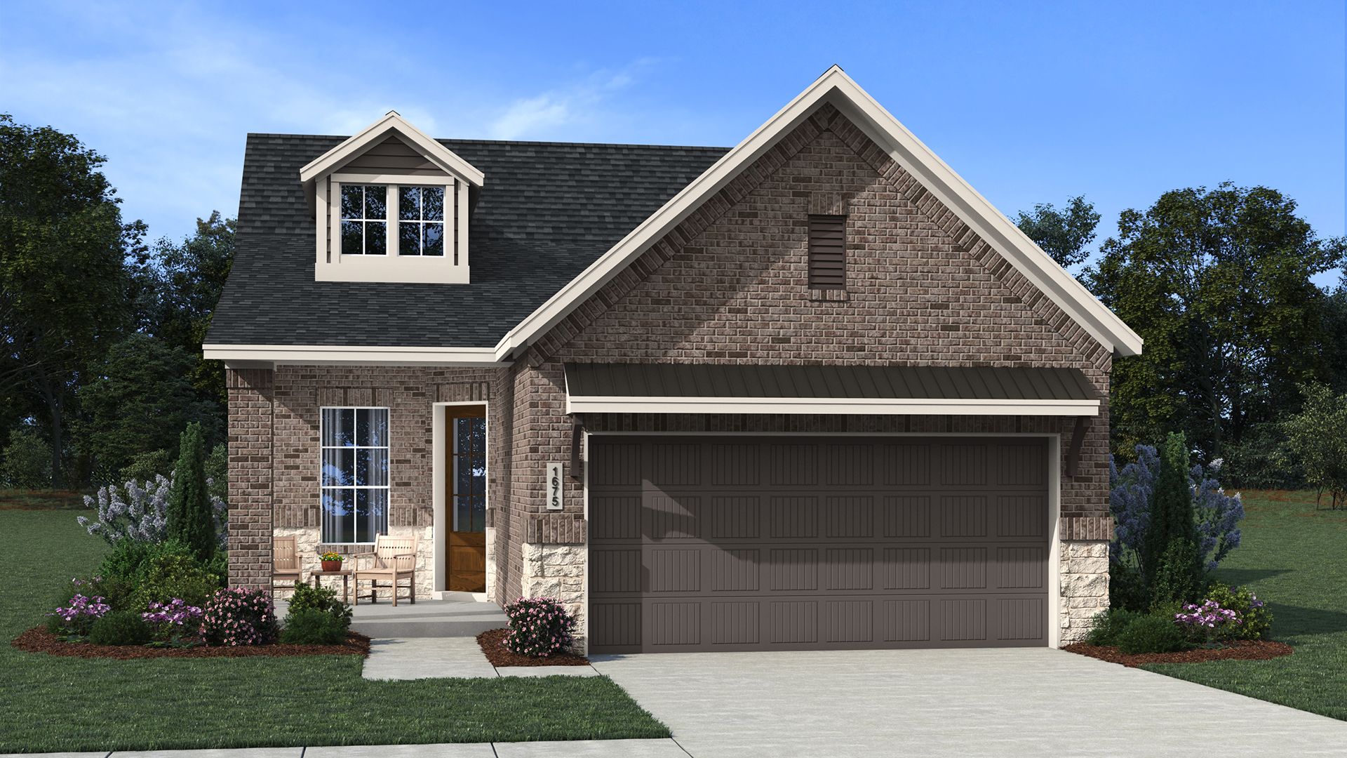 The Carlisle Elevation B - Brick and Stone