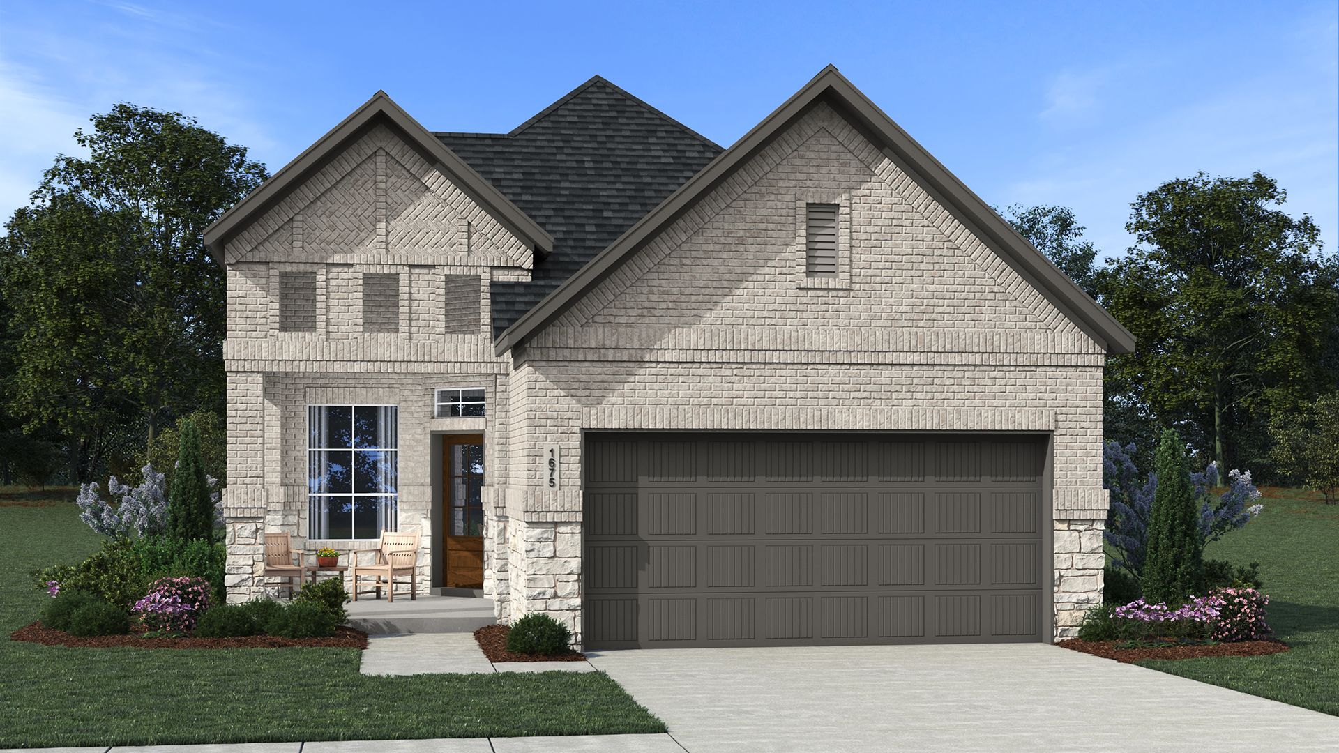 The Carlisle Elevation C - Brick and Stone