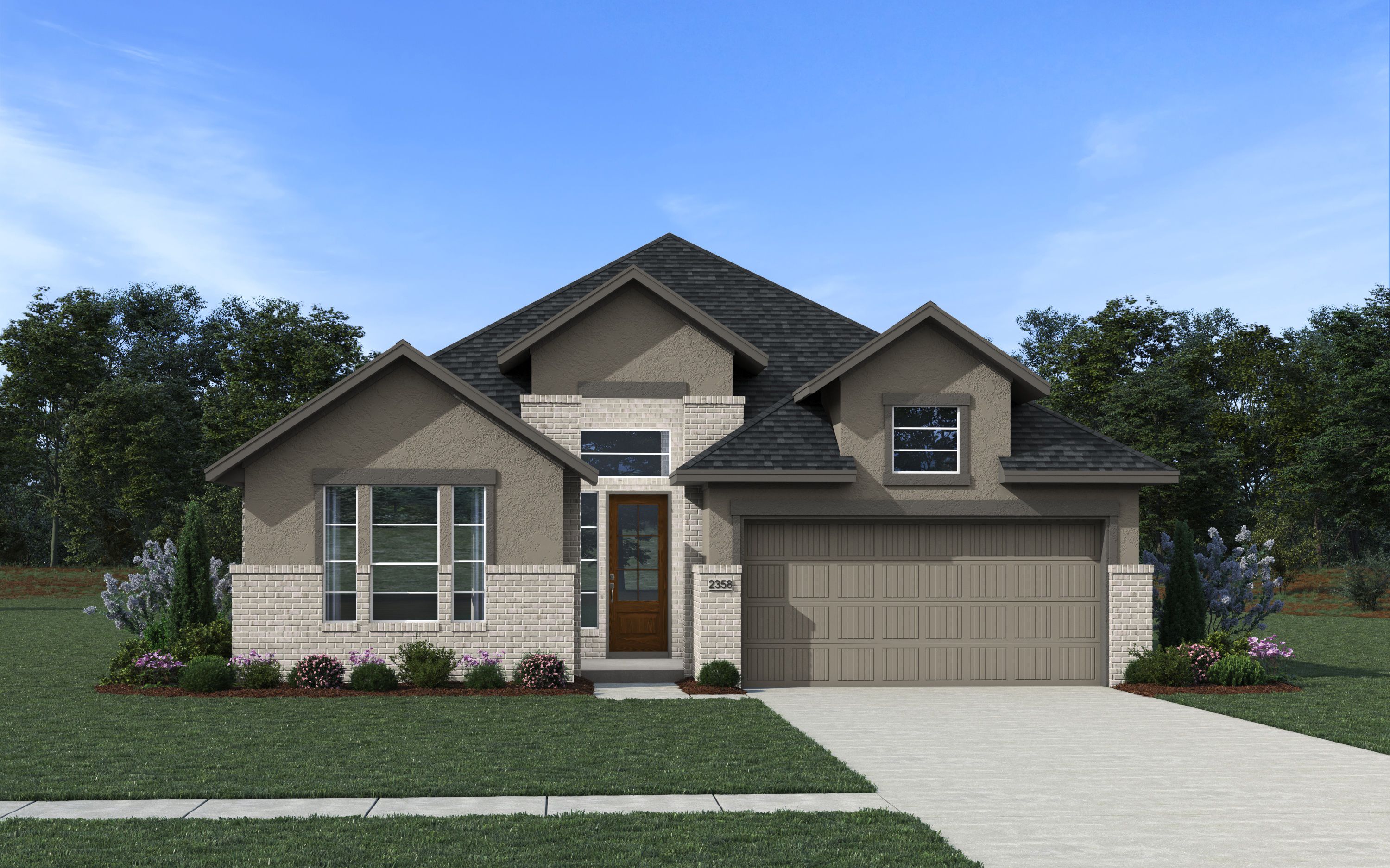 The MariahStuccoBrick Elevation B