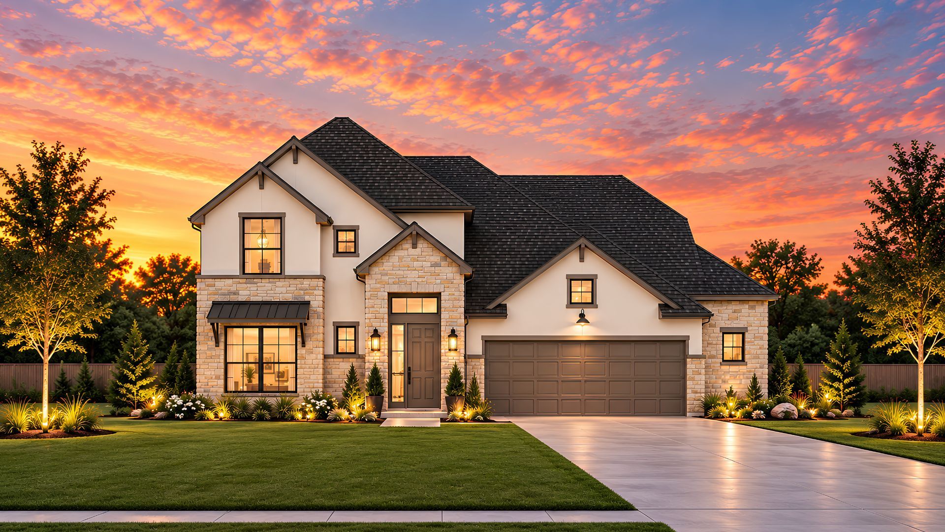Elevation A with Stone