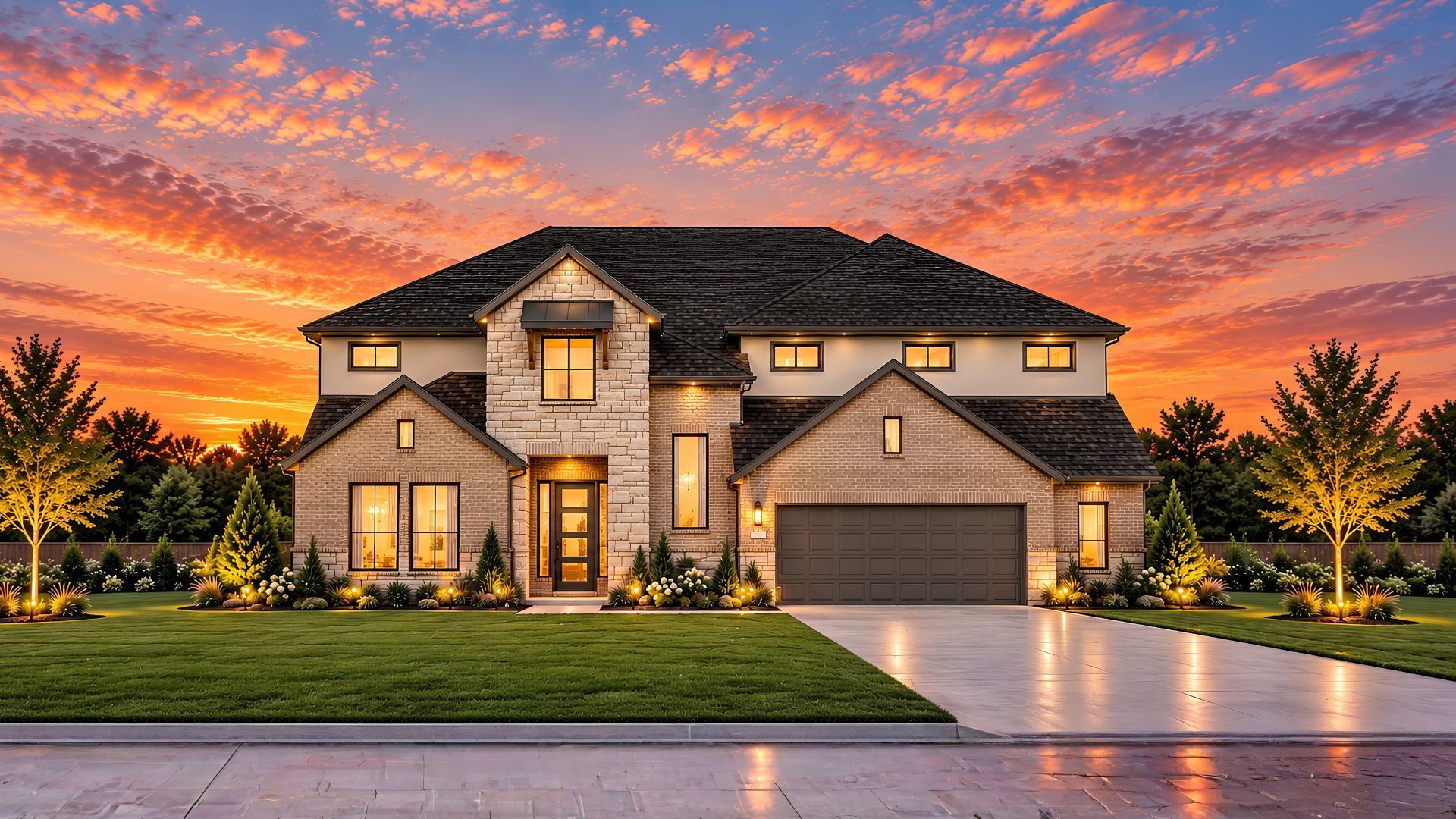 Elevation A with Stone