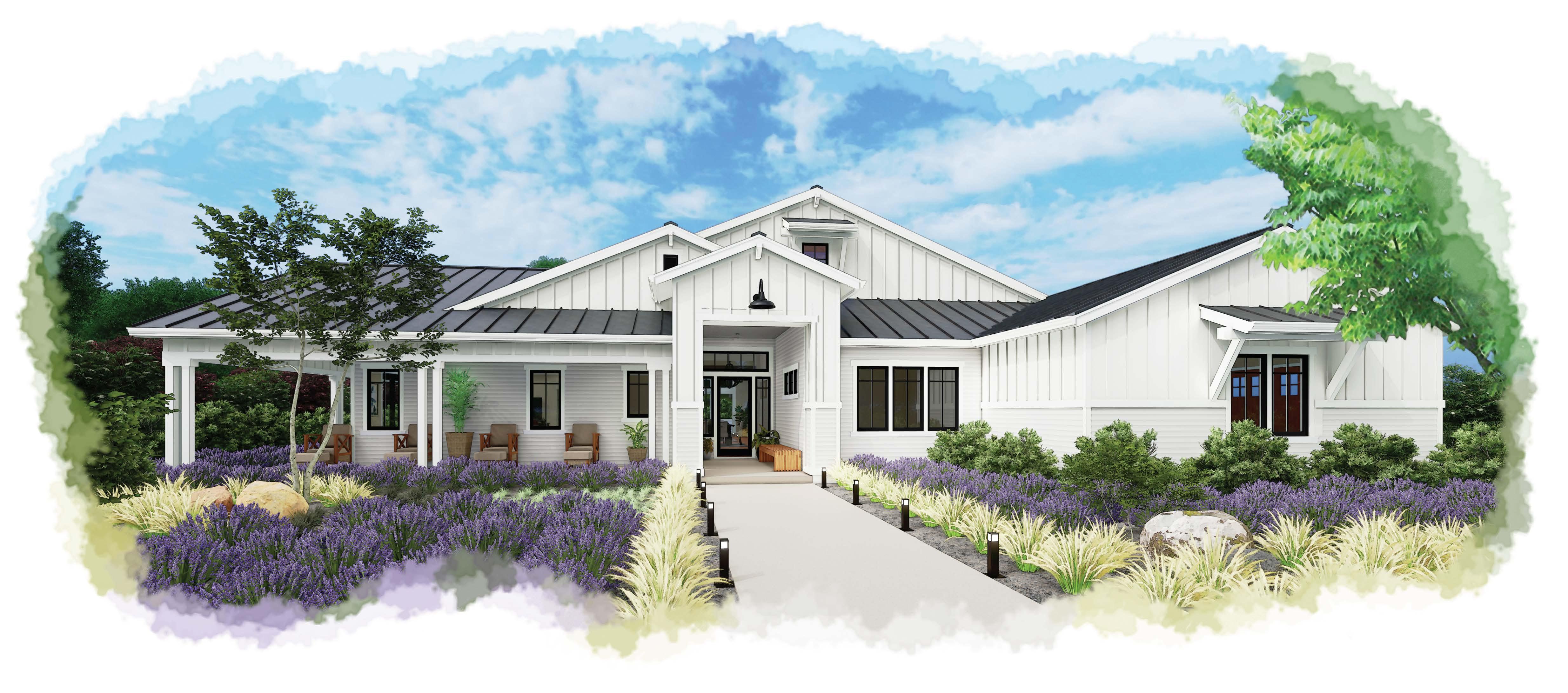 Modern Farmhouse Conceptual Rendering