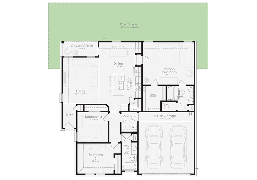 The Redbud floor plan