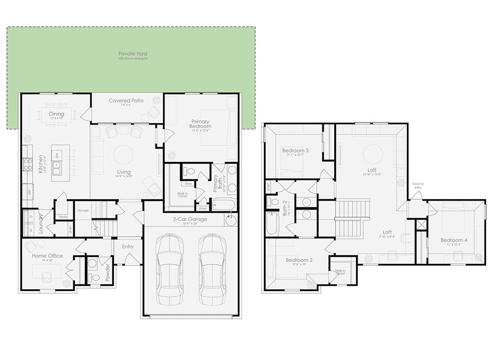 The Live Oak floor plan