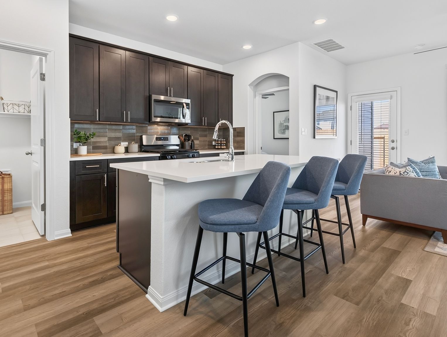 Plan 1582 Townhome Kitchen Island 2