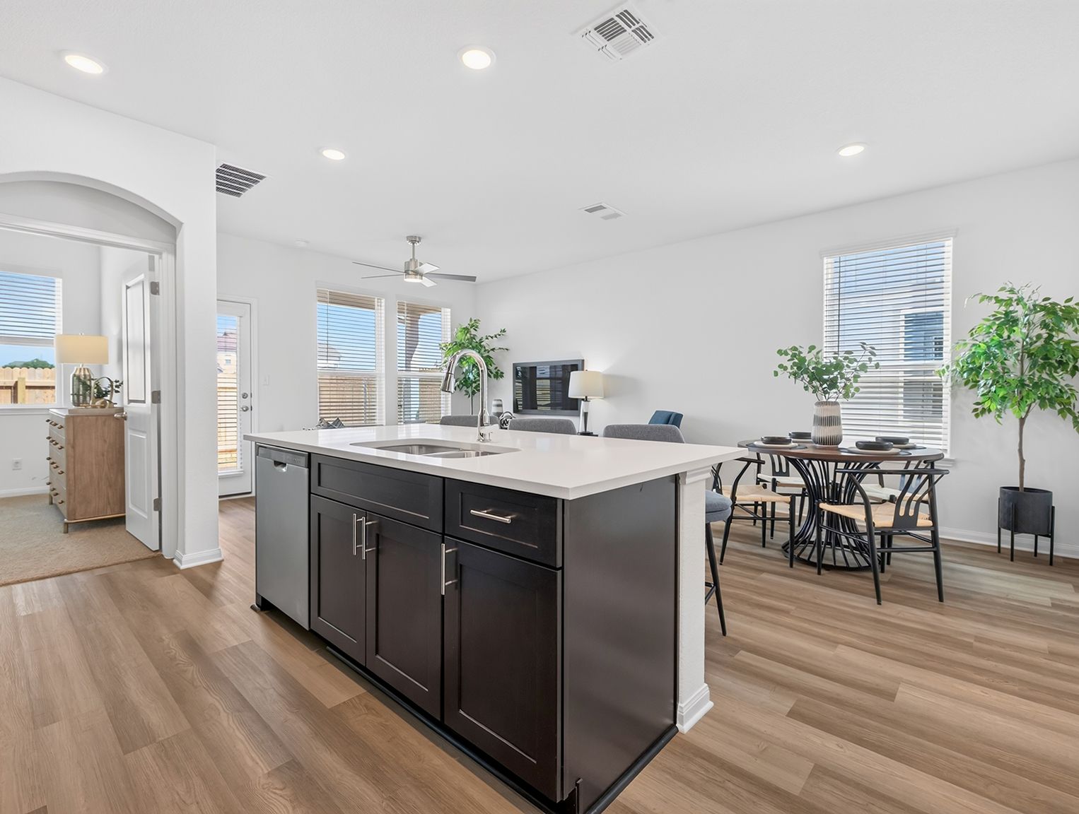 Plan 1582 Townhome Kitchen and Dining