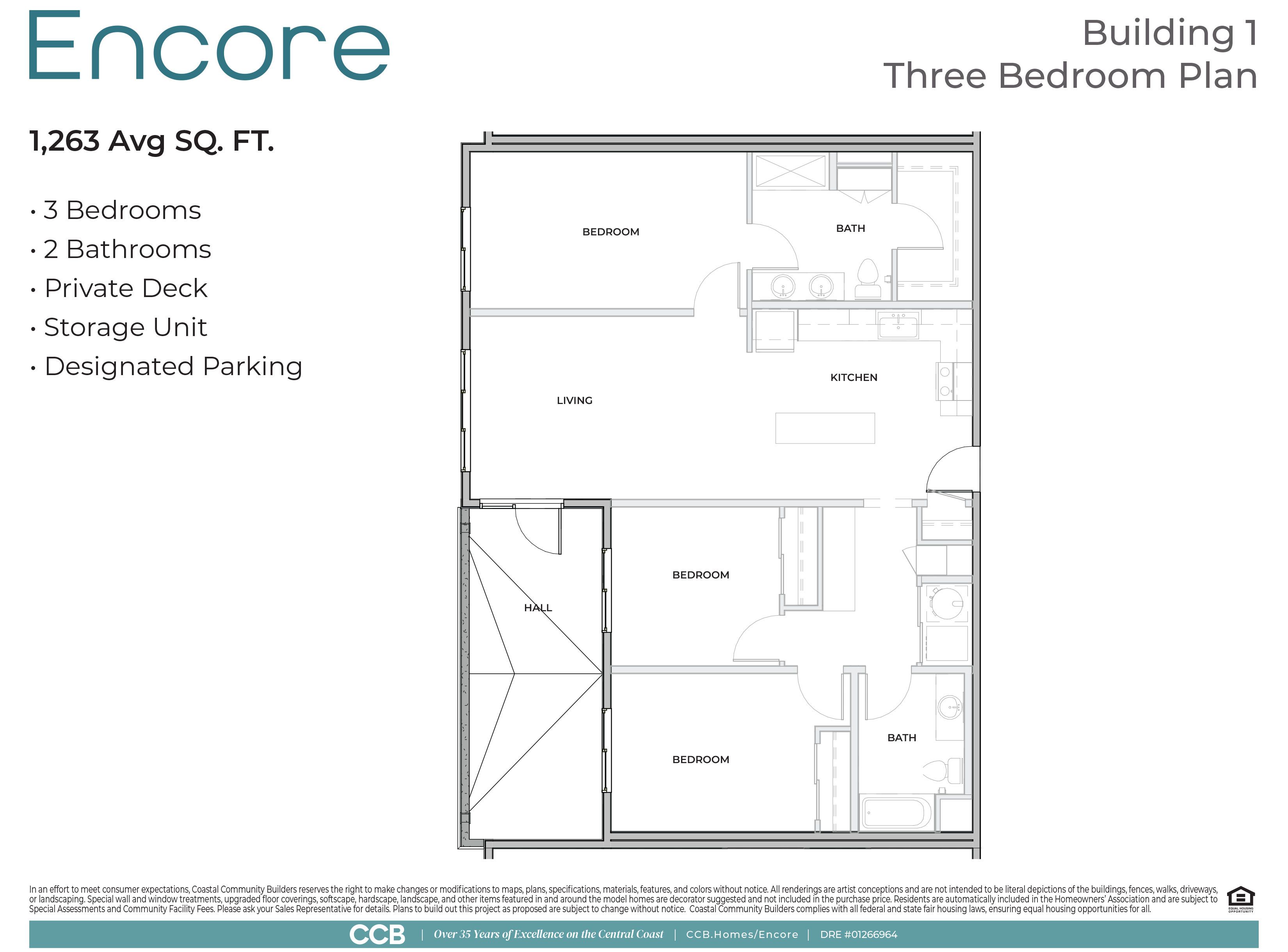 3 Bedroom Floor Plan
