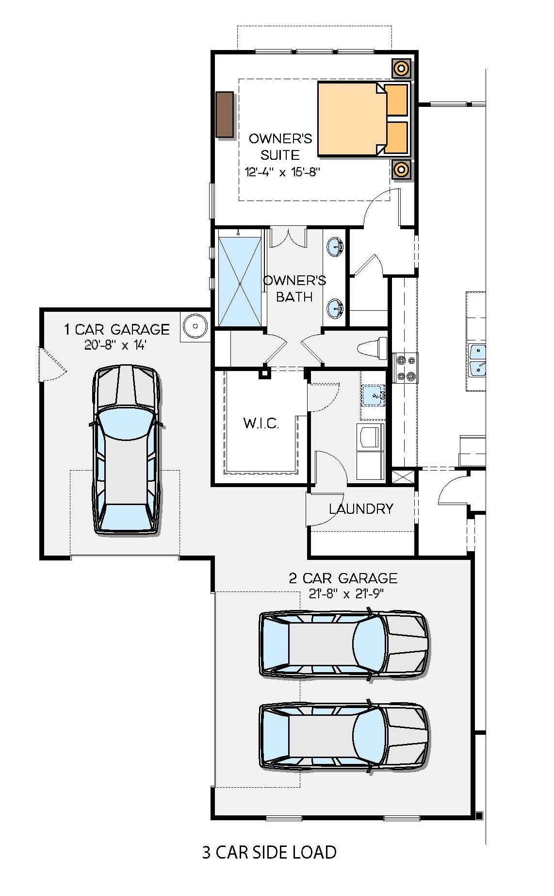 3 Car Garage