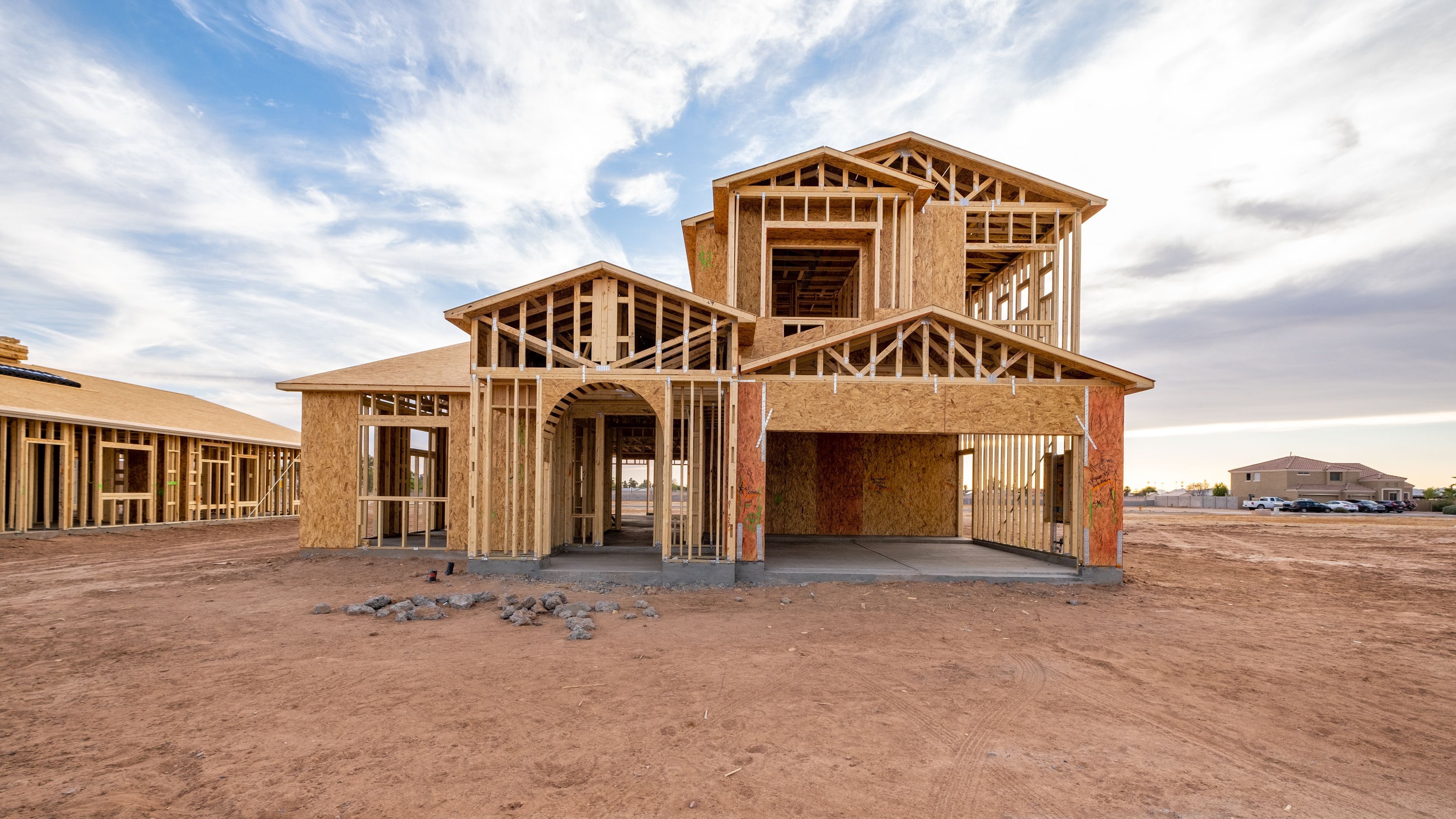 Radiance model home framed