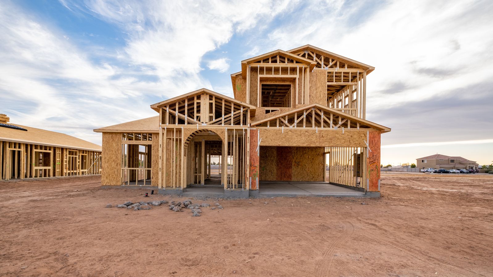 Radiance model home framed