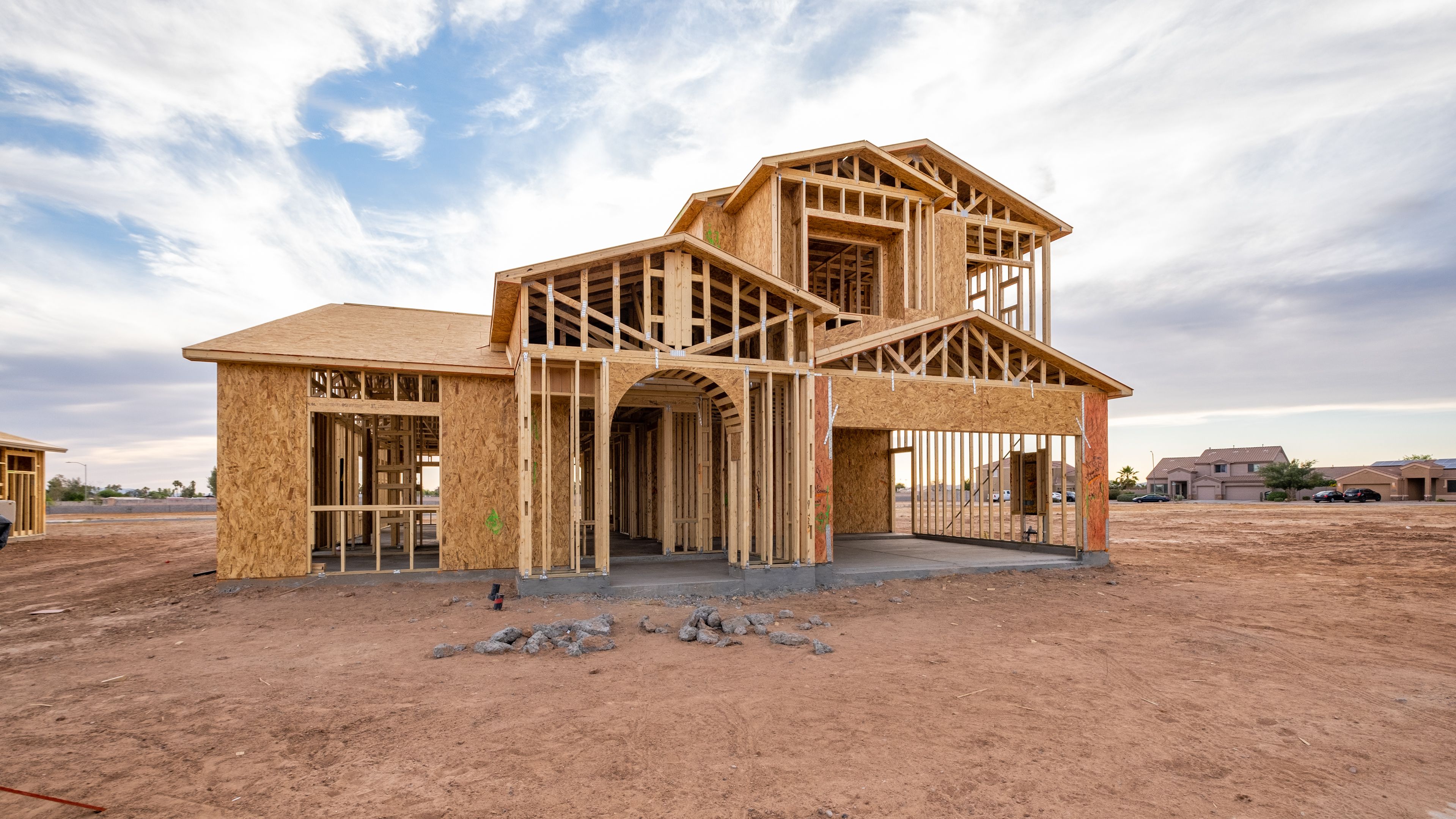 Radiance model home framed