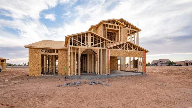 Radiance model home framed