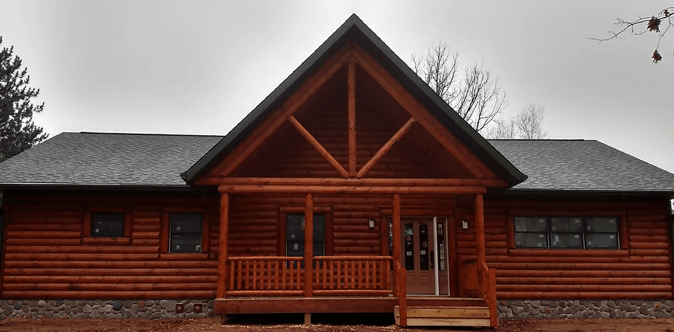 casa en Country View Log Homes por Country View Log Homes