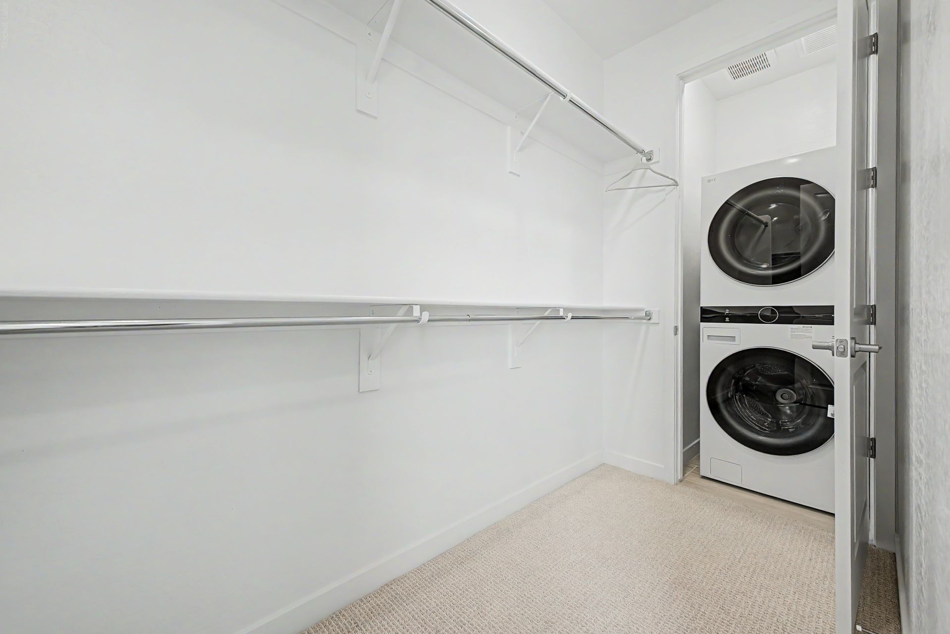 Casita closet & laundry