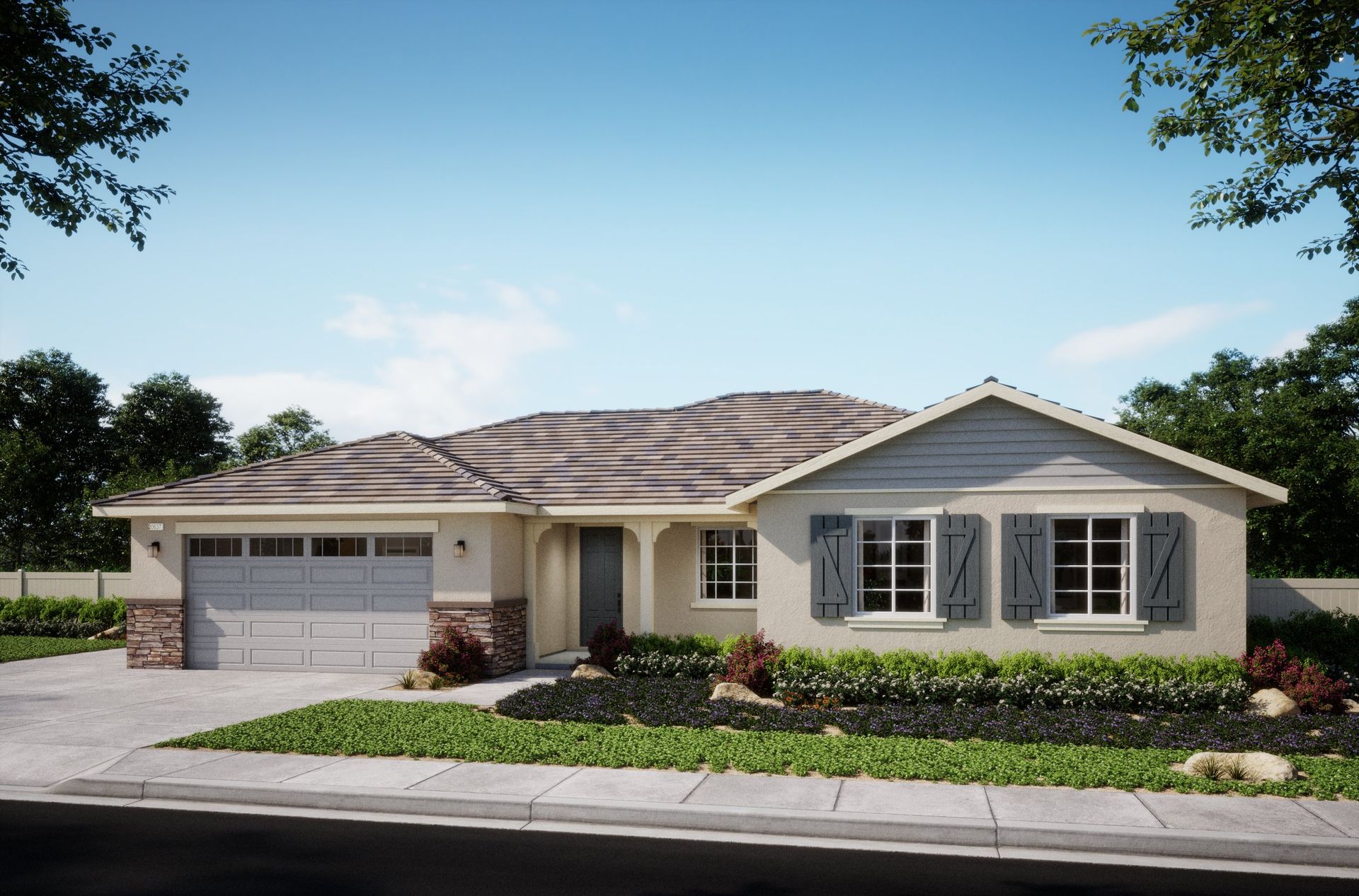 Elevation B with optional RV parking