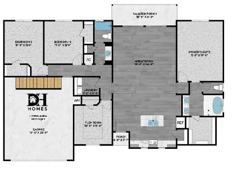 Spacious, open design